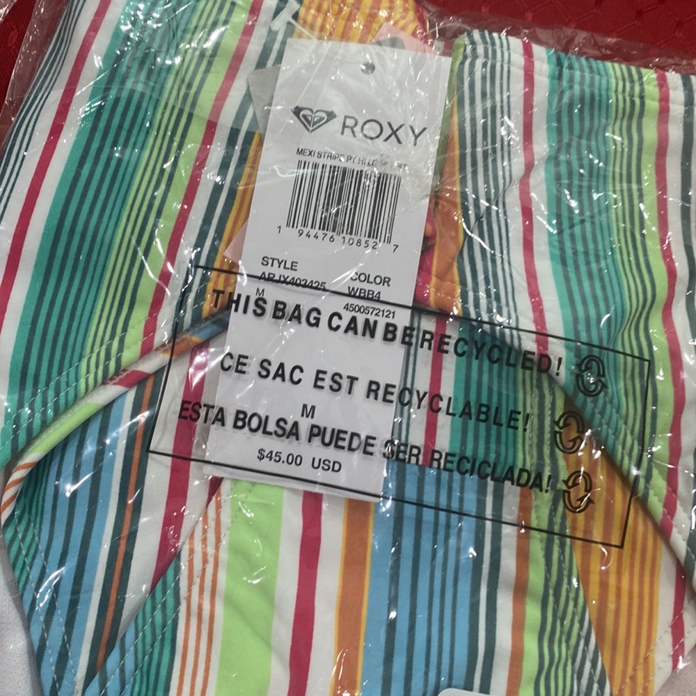 Roxy Mexi Stripe high leg and waist bottoms - Picture 4 of 4